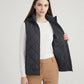 Short Quilted Hooded Puffer Gilet