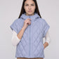 Short Quilted Hooded Puffer Gilet