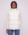 Thick Quilted Hooded Puffer Gilet with Zip