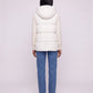 Thick Quilted Hooded Puffer Gilet with Zip