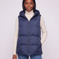 Thick Quilted Hooded Puffer Gilet with Zip