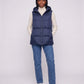 Thick Quilted Hooded Puffer Gilet with Zip