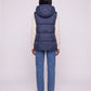 Thick Quilted Hooded Puffer Gilet with Zip