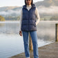 Thick Quilted Hooded Puffer Gilet with Zip