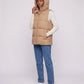 Thick Quilted Hooded Puffer Gilet with Zip