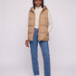 Thick Quilted Hooded Puffer Gilet with Zip