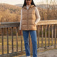 Thick Quilted Hooded Puffer Gilet with Zip