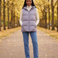 Thick Quilted Hooded Puffer Gilet with Zip