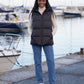 Thick Quilted Hooded Puffer Gilet with Zip