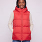 Thick Quilted Hooded Puffer Gilet with Zip