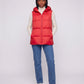 Thick Quilted Hooded Puffer Gilet with Zip