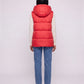 Thick Quilted Hooded Puffer Gilet with Zip