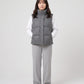 Marl Wool-Look Quilted Puffer Gilet