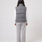 Marl Wool-Look Quilted Puffer Gilet