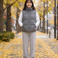 Marl Wool-Look Quilted Puffer Gilet