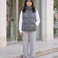 Marl Wool-Look Quilted Puffer Gilet