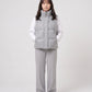 Marl Wool-Look Quilted Puffer Gilet