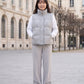 Marl Wool-Look Quilted Puffer Gilet