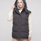 Oversized Puffer Gilet with Detachable Hood