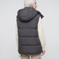 Oversized Puffer Gilet with Detachable Hood