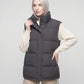 Oversized Puffer Gilet with Detachable Hood
