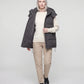 Oversized Puffer Gilet with Detachable Hood