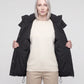 Oversized Puffer Gilet with Detachable Hood