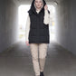 Oversized Puffer Gilet with Detachable Hood