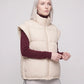 Short Quilted Puffer Gilet with Patch Pockets