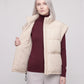 Short Quilted Puffer Gilet with Patch Pockets