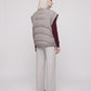 Short Quilted Puffer Gilet with Patch Pockets