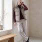 Short Quilted Puffer Gilet with Patch Pockets