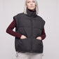 Short Quilted Puffer Gilet with Patch Pockets