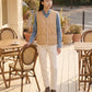 Sherpa-Lined Quilted Gilet with V-Neck