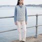 Sherpa-Lined Quilted Gilet with V-Neck