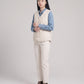 Sherpa-Lined Quilted Gilet with V-Neck