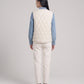Sherpa-Lined Quilted Gilet with V-Neck
