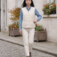 Sherpa-Lined Quilted Gilet with V-Neck