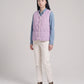 Sherpa-Lined Quilted Gilet with V-Neck