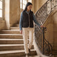 Sherpa-Lined Quilted Gilet with V-Neck