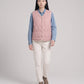 Sherpa-Lined Quilted Gilet with V-Neck