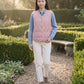 Sherpa-Lined Quilted Gilet with V-Neck
