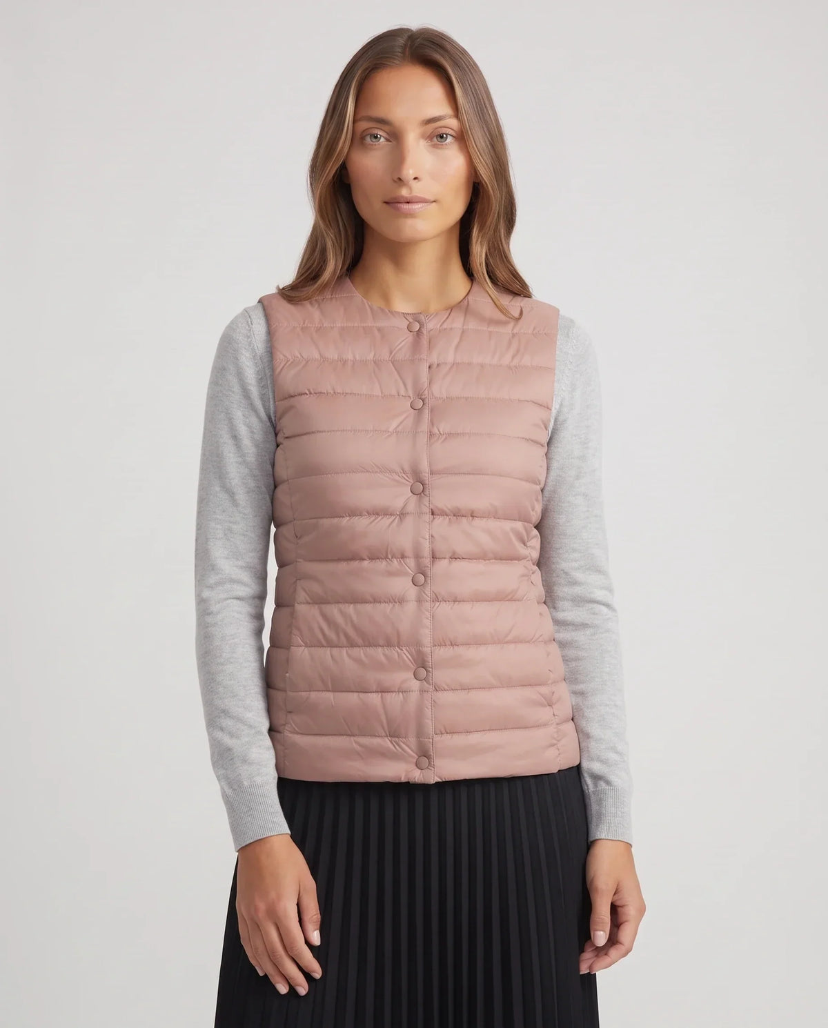 Lightweight Puffer Gilet with Convertible Collar