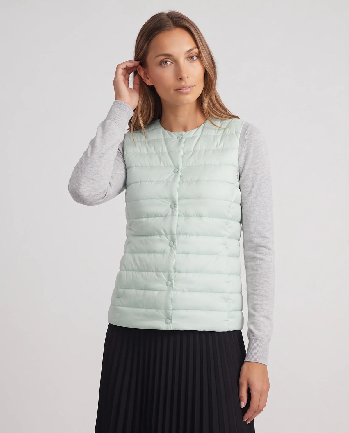 Lightweight Puffer Gilet with Convertible Collar