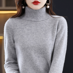 Cashmere-Feel Effortless Roll Neck Jumper