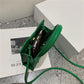 Phone Bag Faux Leather Woven with Top Handles and Strap