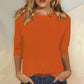 Smooth Solid Knit Crew Neck Top