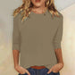 Smooth Solid Knit Crew Neck Top