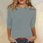 Smooth Solid Knit Crew Neck Top
