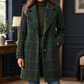 Jacket Polyester Windowpane Check Relaxed with Notch Lapels